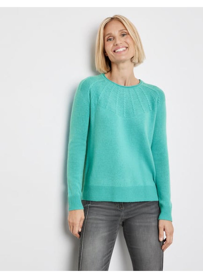 GERRY WEBER - Jumper with a decorative knit pattern - Image 1