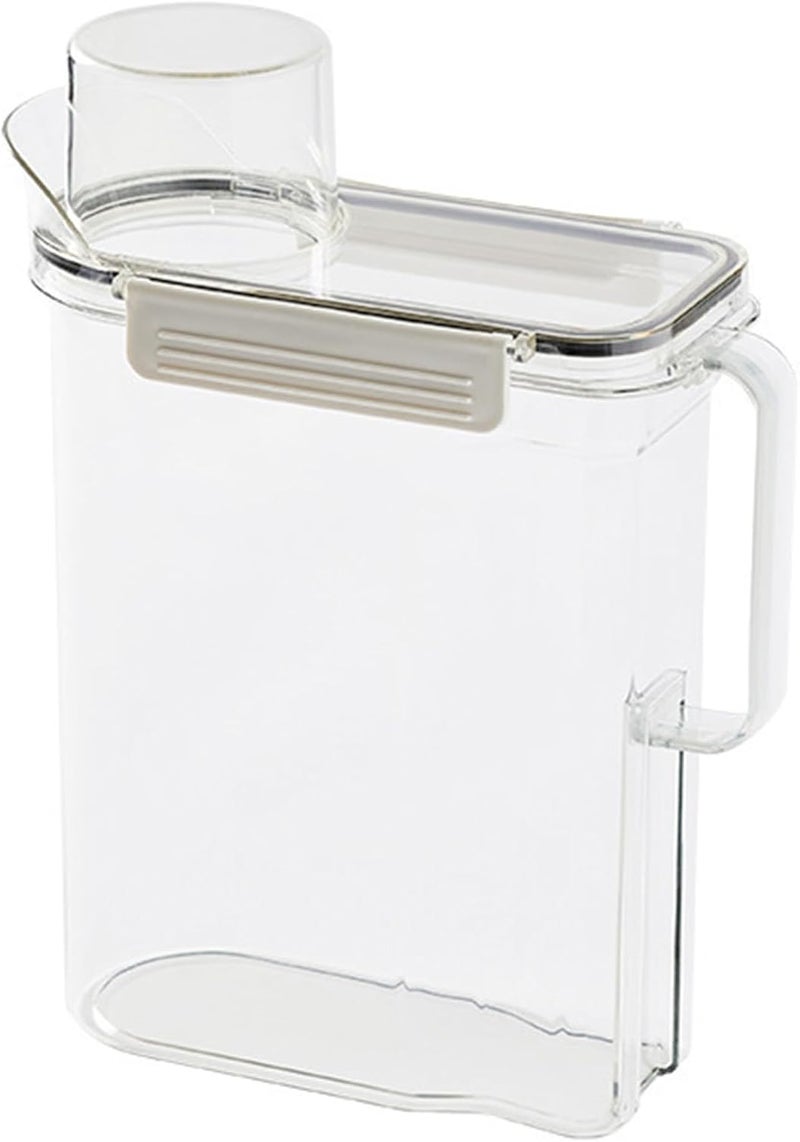 Laundry Detergent Dispenser for Laundry Room Organization Storage Laundry Soap Container for Bleach Soap Fabric Softener Storage and Organization - Image 1