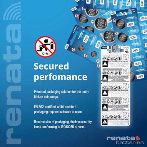 Renata بطاريات ريناتا CR2450N 3 فولت ليثيوم عملة (عبوة 4) - Image 3