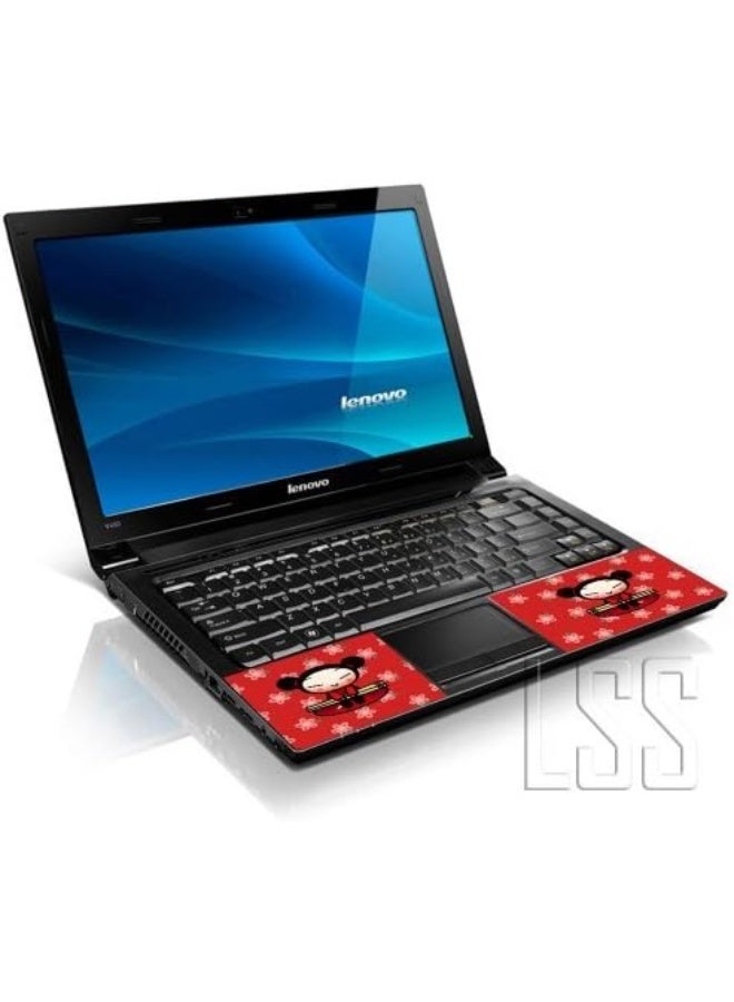 LSS 15 15.6 Inches Laptop Notebook Skin Sticker with 2 Wrist Pads - Reusable Cover Protector Vinyl Sticker Cover Decal Fits 13" - 16" HP Asus Acer Samsung - Pink Water Drops Pattern - Image 2