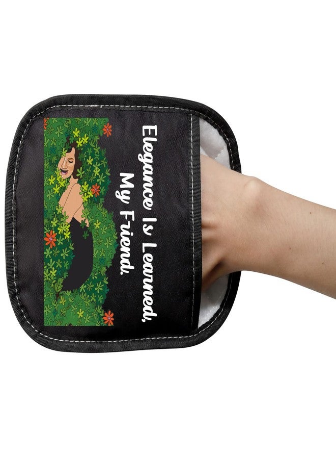 LEVLO RHONY Inspired Gifts Elegance is Learned Pot Holders Real Housewife Kitchen Baking Gift (Elegance is Learned) - Image 3