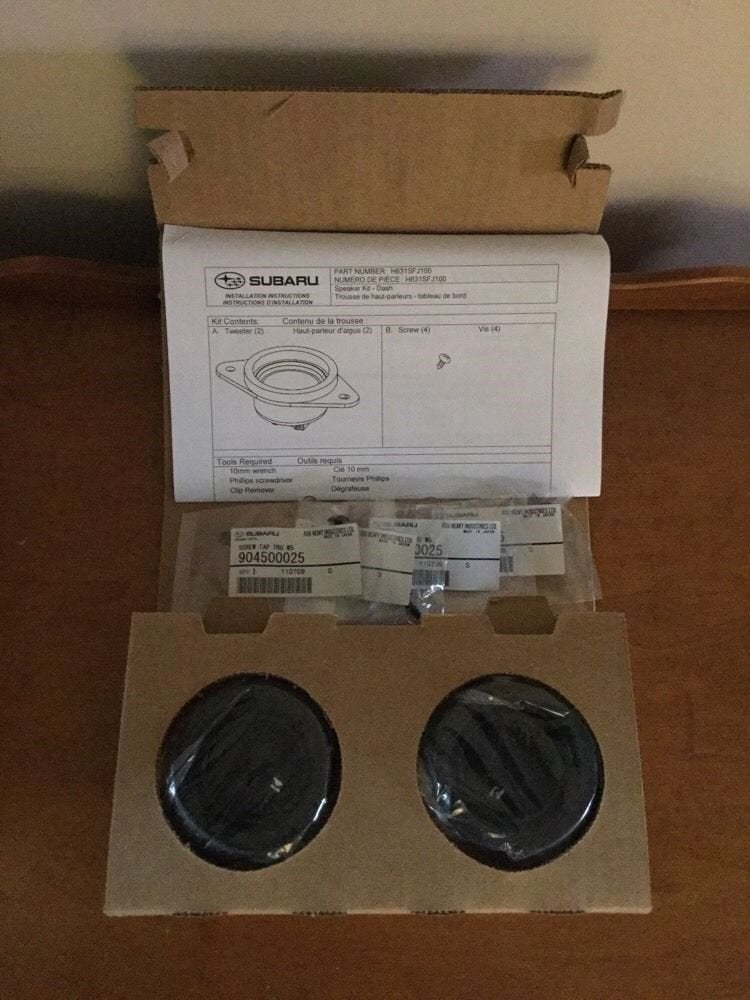 Subaru مجموعة مكبرات الصوت تويتير كيكير لسيارات سوبارو 2012-2021 إمبريزا WRX STi فورستر كروسستريك - H631SFJ101 - أصلية من الشركة المصنعة - Image 3