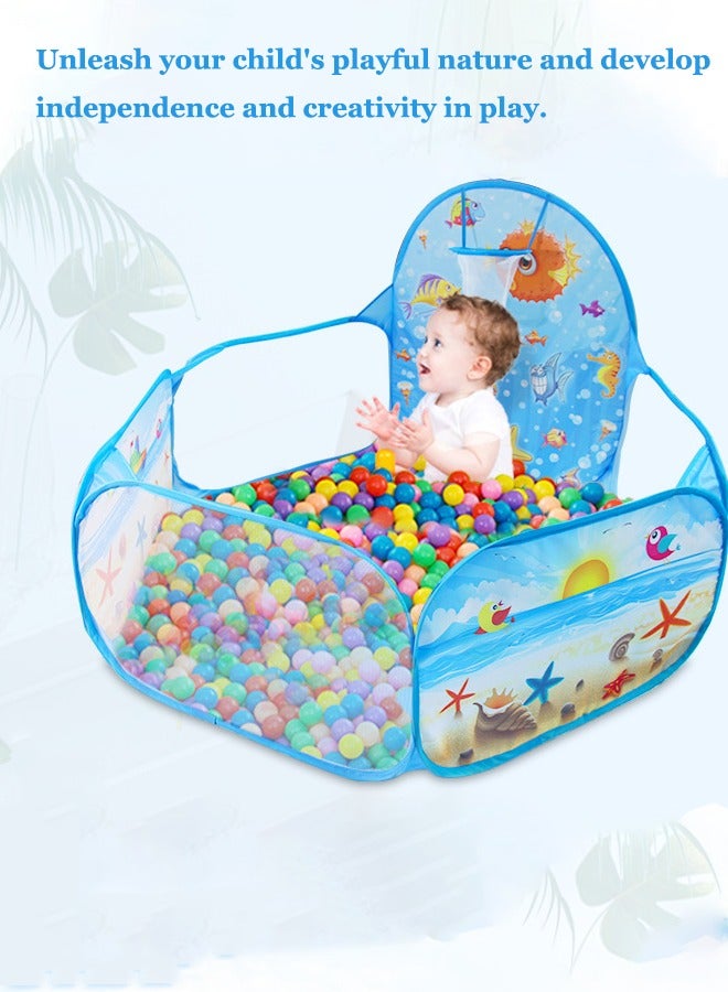 Children's ball pool playhouse Foldable ball pool tents Outdoor children's tent pool Indoor and outdoor tent game house（Excluding ball）  - Image 5
