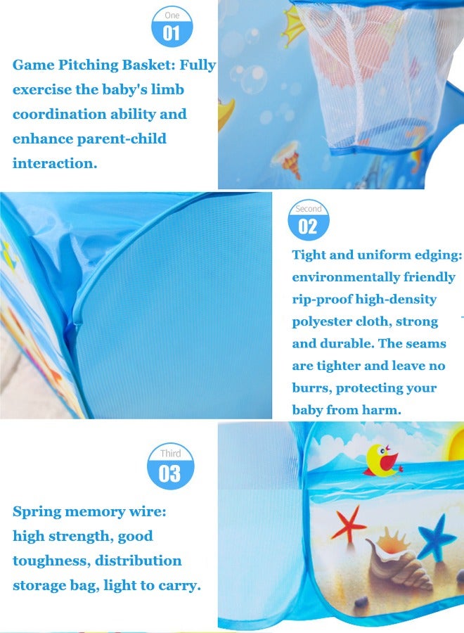 Children's ball pool playhouse Foldable ball pool tents Outdoor children's tent pool Indoor and outdoor tent game house（Excluding ball）  - Image 3