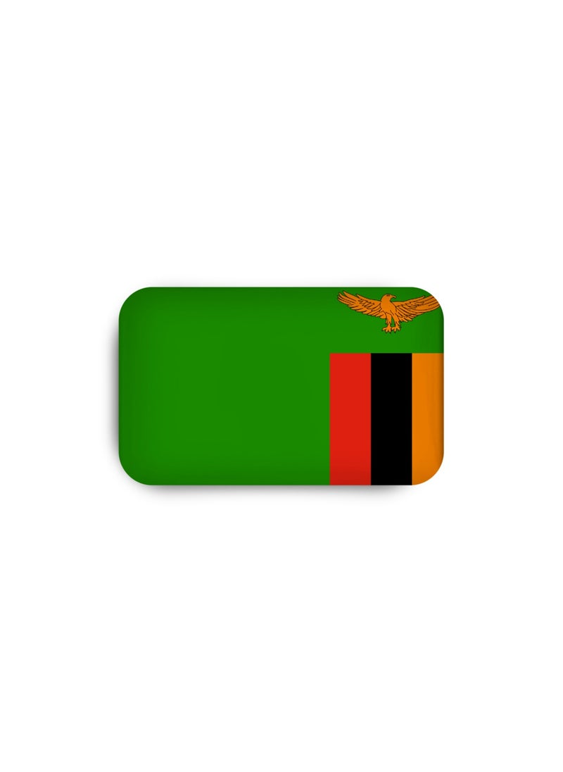 971ميديا شارة مغناطيسية بتصميم علم زمبيا  - Image 2