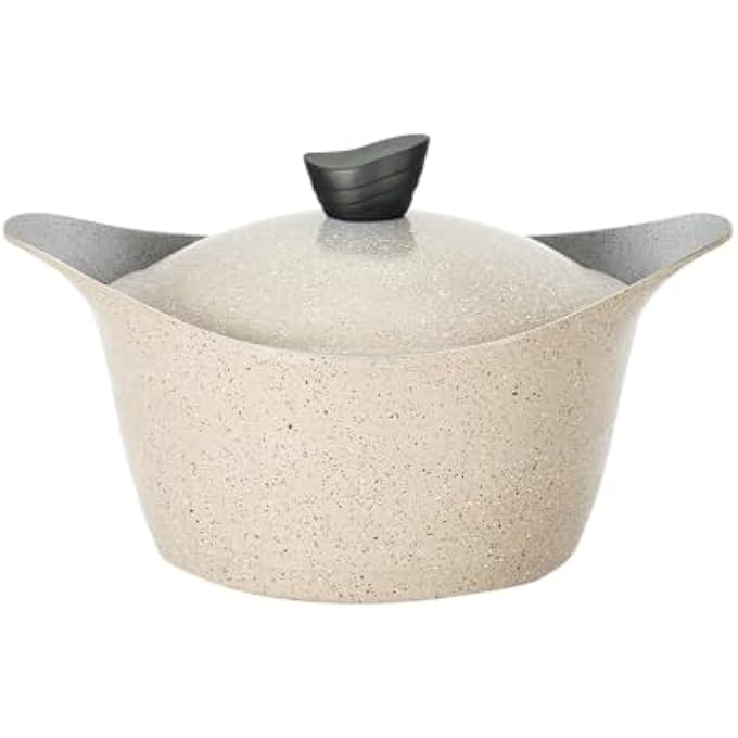Lahoya Marble Stockpot 28 Cm Size Beige
