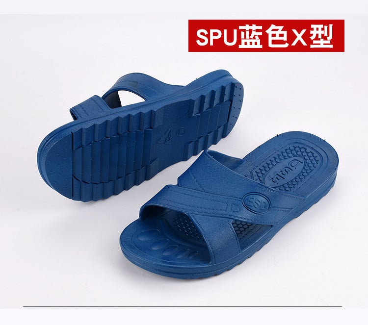 Anti-Static Work Shoes Dust-Free Slippers Spu Slippers Dust-Free Workshop Closed Toe Sandals Sd Anti-Static Slippers - Image 1
