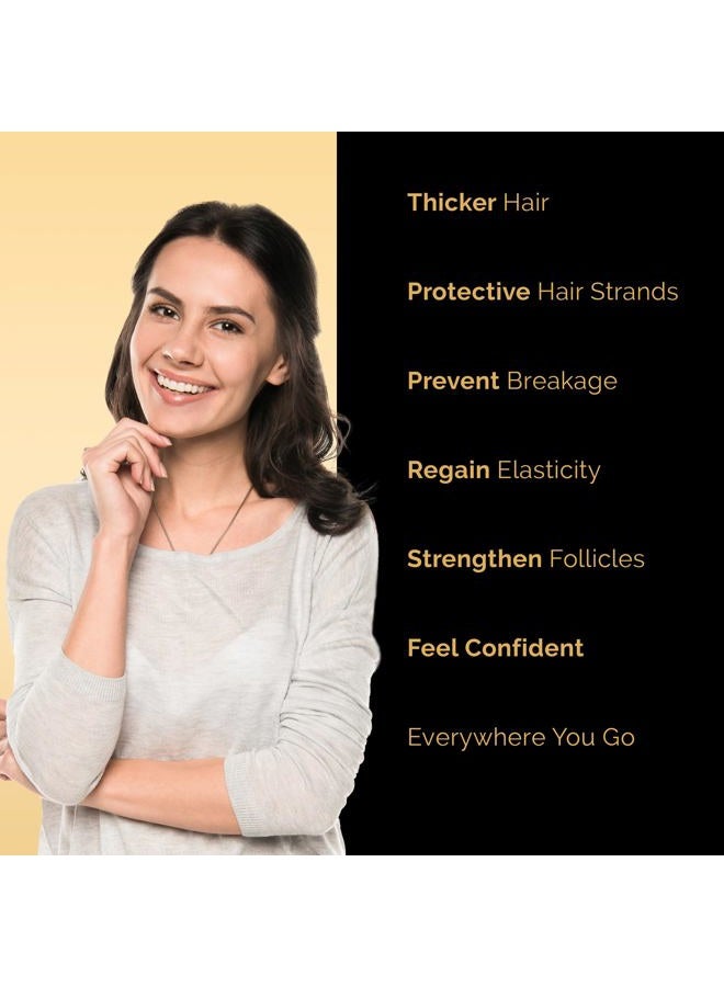 Ultrax Labs سيروم نمو الشعر 1.7 أونصة سائلة - مضاد لتساقط الشعر - علاجات تساقط الشعر للنساء والرجال مصنوعة من البيوتين والكافيين والمنتول والنياسيناميد - هير بلاش من أولتراكس لابز - Image 5