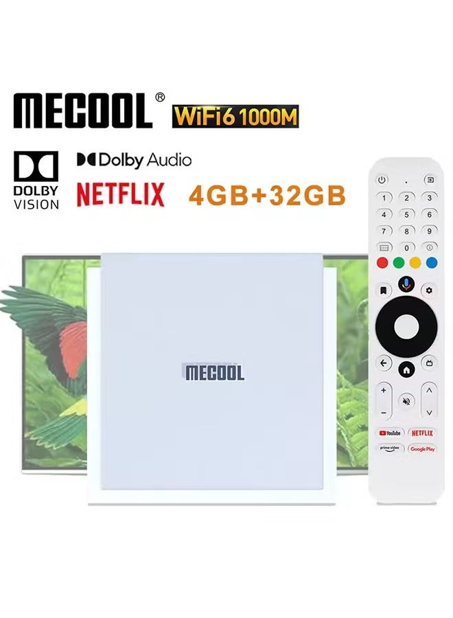 MECOOL KM2 PLUS DELUXE 32GB Netflix 4K Android TV BOX Google TV Dolby Vision 4GB DDR4 1000M LAN WIFI 6 IP TV Stream TVBOX - Image 1