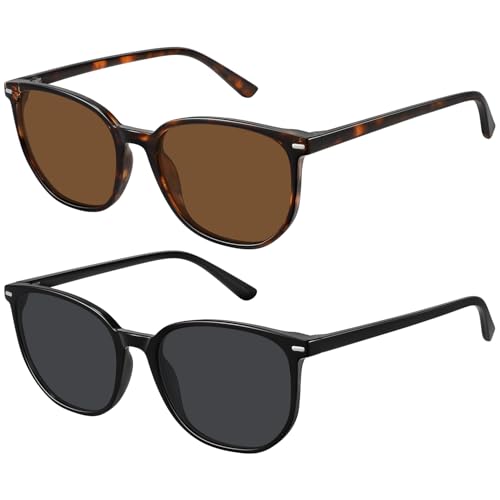 WOWSUN Retro Polarized Sunglasses Womens Men Trendy Sun Glasses Sunnies - Image 1