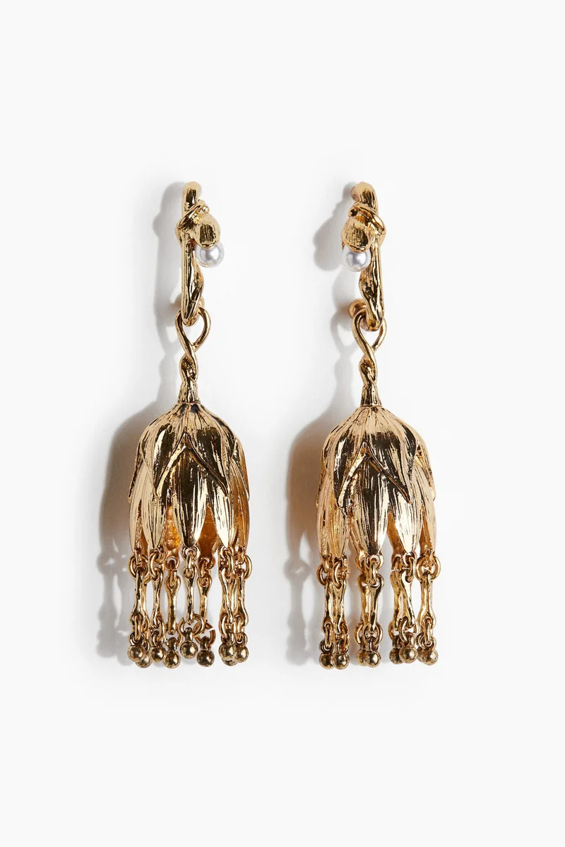 H&M Flower-shaped dangle earrings