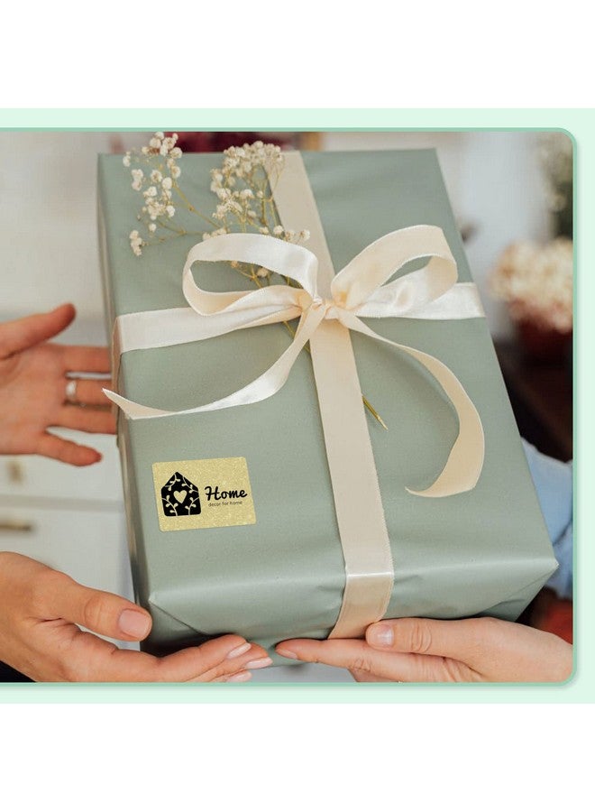 فوميمو ملصقات ذهبية أصلية من Label Maker مقاس 1.57 بوصة × 1.18 بوصة (40 × 30 مم)، باللون الأسود على الذهبي، متوافقة مع طابعة ملصقات Phomemo M110/M120/M200/M220/M221، ملصقات حرارية ذاتية اللصق متعددة الأغراض، 320 قطعة/لفة - Image 5