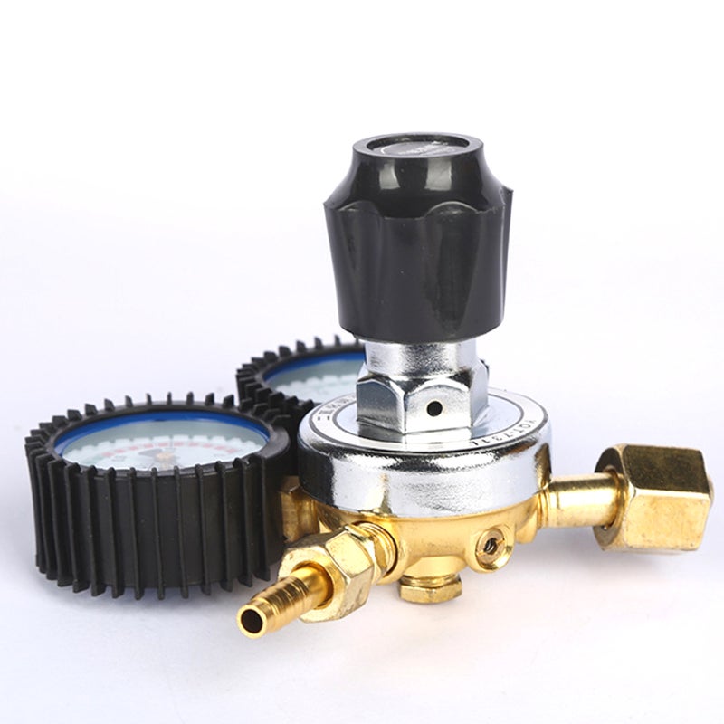 Co2 Regulator Zinc Alloy Dual Pressure Gauge - Compact Leakproof Structure, Clear Glass Dial, Auto Pressure Relief for Gas Connection Applications - Image 5