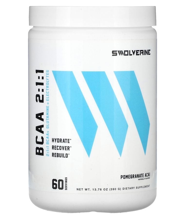 Swolverine BCAA 2:1:1 Pomegranate Acai 13.76 oz (390 g)