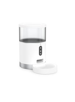 Automatic Cat Feeder, 4L Tuya Smart Cats Dogs Feeder, Auto Pet Food Dispenser With Portion Control And Voice Recorder, 2.4G Wi-Fi Enabled App Control,No Camera