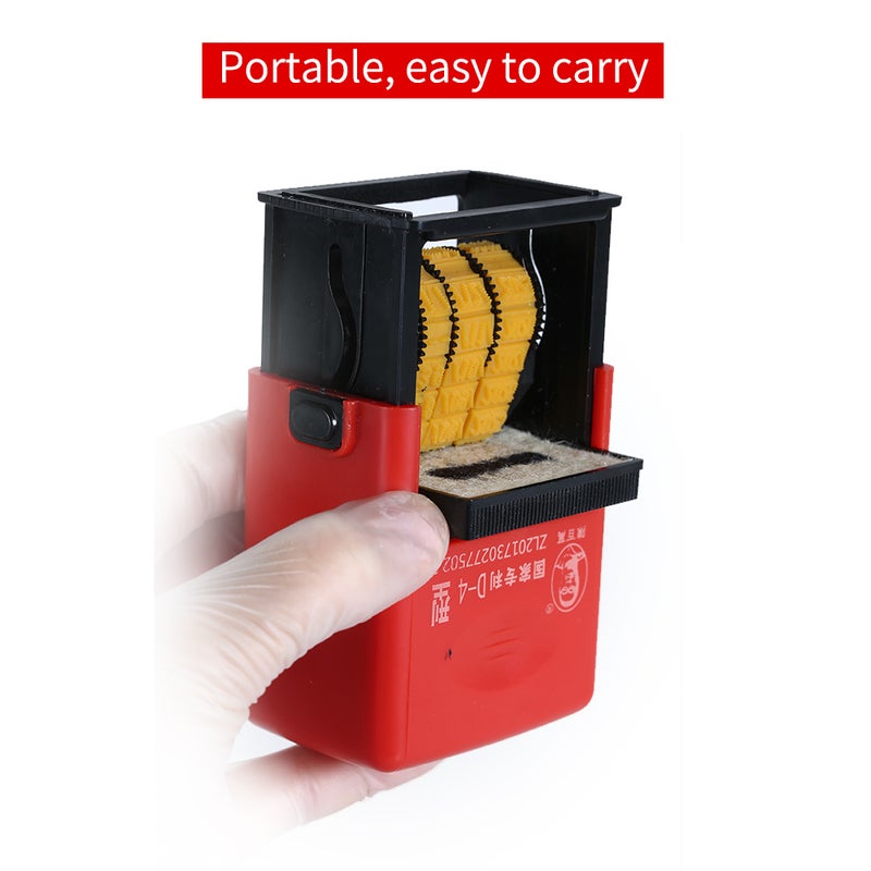 Handheld Portable Date Stamp Printer Red/Black/Yellow - Image 3
