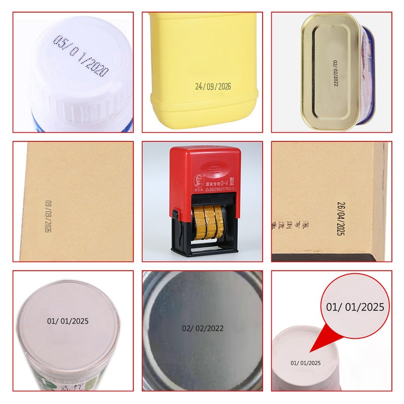 Handheld Portable Date Stamp Printer Red/Black/Yellow - Image 4