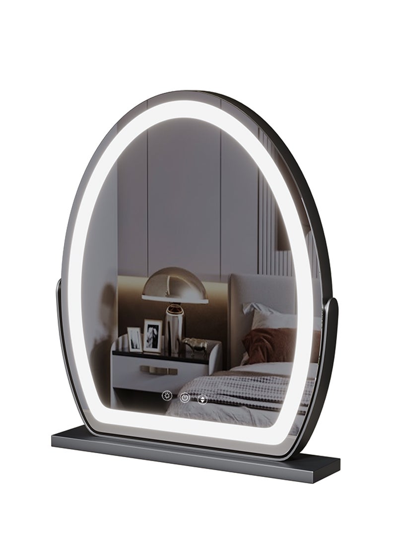 ETG - Vanity Mirror with Lights, Large Makeup Mirror with Lights, LED Lighted Makeup Mirror, Touch Screen with 3-Color Lighting, Dimmable for Vanity Desk Tabletop, Bedroom - Image 1