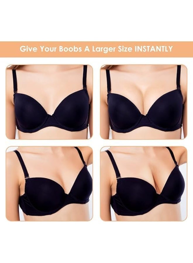 2 Pairs Bra Pads Inserts, Triangle Breathable Bra Inserts Skin Color Removable Breast Padding Bra Pads for Women Girls - Image 2