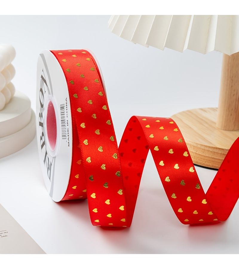 4 Yards White Hand Sew Ribbon Heart Decor DIY Gift Wrapping Valentine Christmas - Image 5