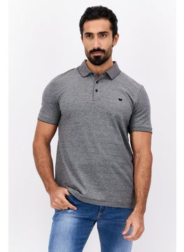 Wrangler Men Regular Fit Heather Short Sleeves Casual Shirt, Grey  - Image 1