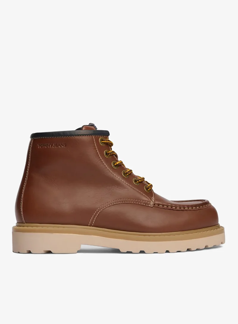 Archive Leather Lace-Up Mid Boots