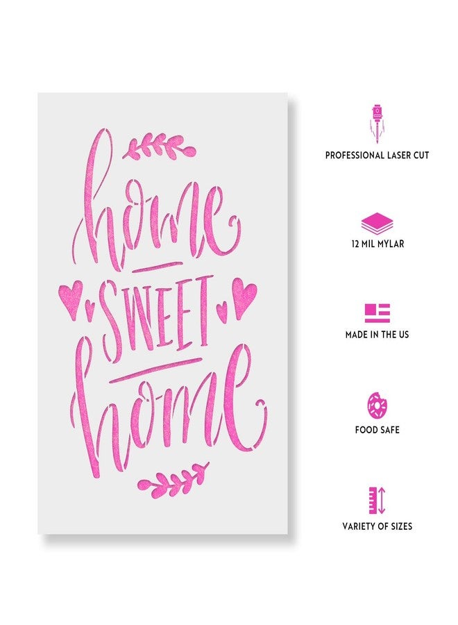 Stencil Revolution Home Sweet Home Stencil Template - Reusable Stencil with Multiple Sizes Available - Image 2