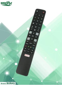 BURAQ Remote Control For Tcl Smart Lcd Led Tv Black  - Image 1