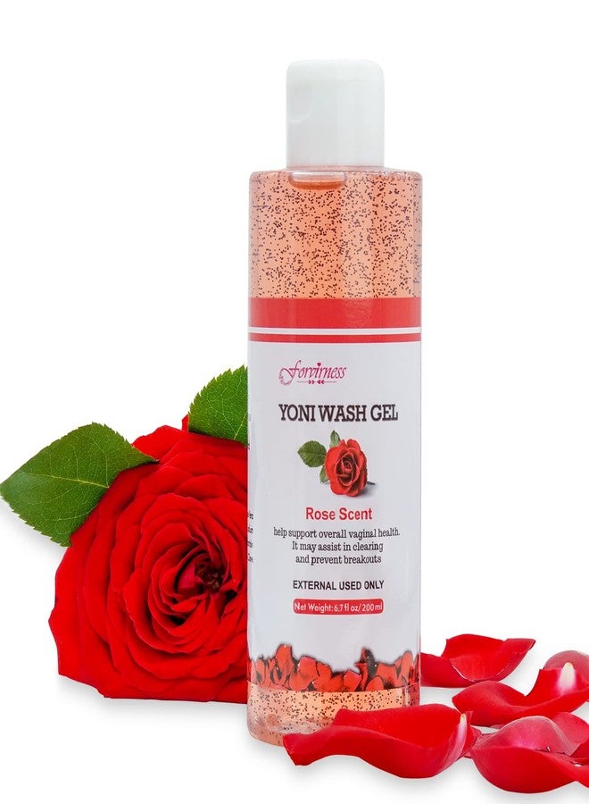 forvirness Feminine Wash with Cleaning Factor- Clean, pH Balance for Women, Rose Yoni Wash, 6.7 fl.oz Intimate Cleanser - Image 1