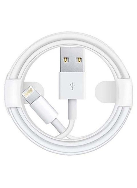 USB To Lightning Data Sync And Charging Cable For Apple iPhone 1meter WhiteSilver
