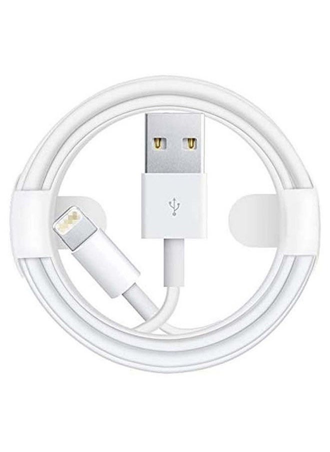 TWEGGON - USB To Lightning Data Sync And Charging Cable For Apple iPhone 1meter WhiteSilver - Image 1