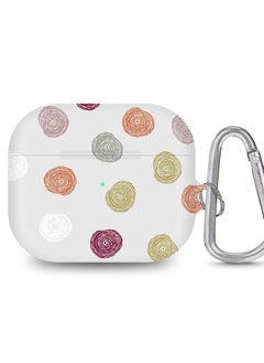 StylePods Case for Airpods 3rd Gen Case With Anti-Lost Keychain - Circular Scribbles