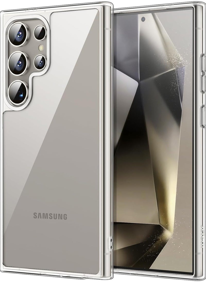 Raxoom Case for Samsung Galaxy S24 Ultra 5G, Non-Yellowing Shockproof Bumper Protective Phone Cover, Anti-Scratch Hard PC Back (Clear) - Image 1