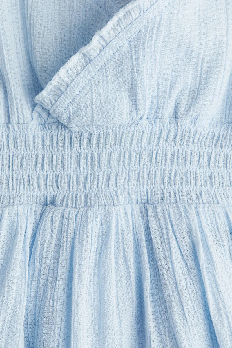 H&M Smocked frill-trimmed dress