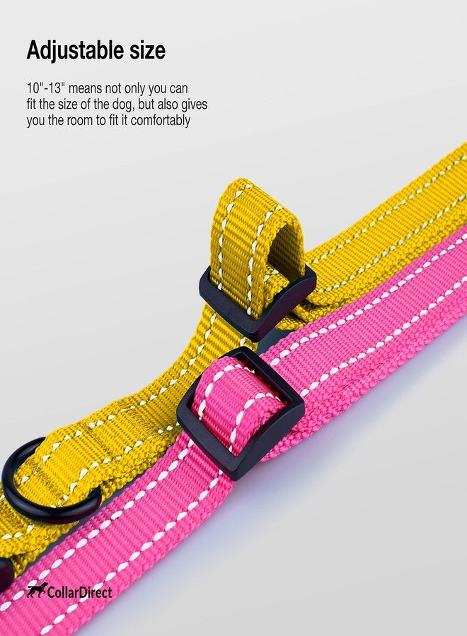 CollarDirect Reflective Dog Collar for a Small, Medium, Large Dog or Puppy with a Quick Release Buckle - Boy and Girl - Nylon Suitable for Swimming (10-13 Inch, Yellow) - Image 5