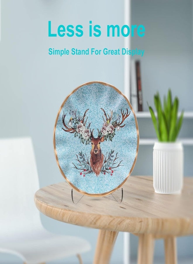 RAPAL 60-Degree Angle Big Size Acrylic Plate Display Stand , 4.5 Inch 2PC Clear Acrylic Display Holder Easel Base for Home Office Kitchen School Art Display (4.5 inch(2PC)) - Image 4