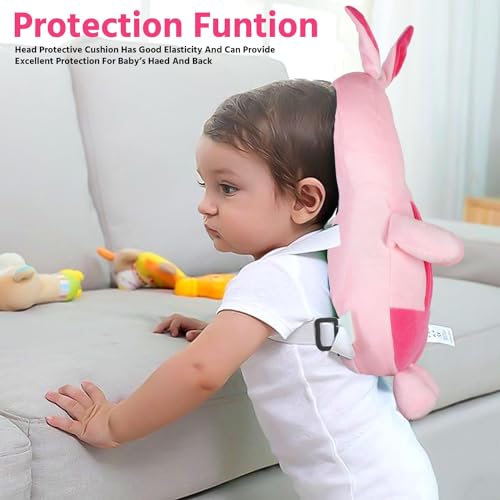 Kausbabi Baby Head Protector Cushion Plush Soft Multicolor Toy Early Learning Toy Fall Protection Helmet Baby Head Protector Child Adjustable Shoulder Strap - Image 5