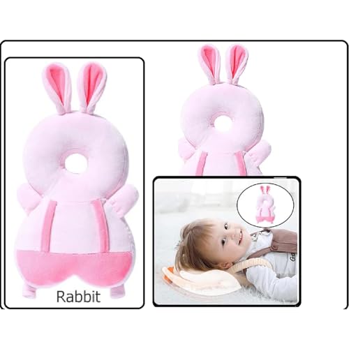 Kausbabi Baby Head Protector Cushion Plush Soft Multicolor Toy Early Learning Toy Fall Protection Helmet Baby Head Protector Child Adjustable Shoulder Strap - Image 2