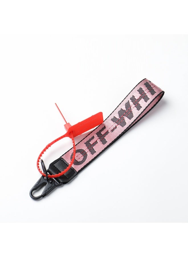 OFF-WHITE Street fashion keychain key ring lanyard - Image 1