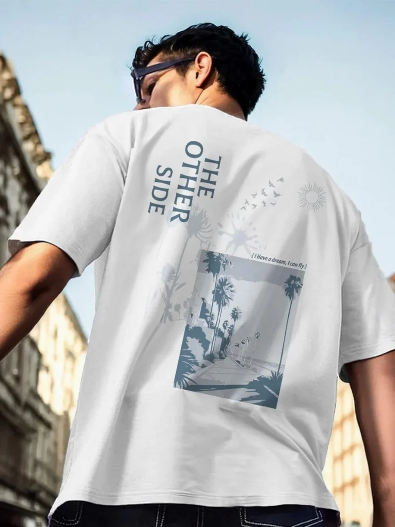 NOBERO  Graphic Print Oversized T-Shirt for Men for Men | Best Price UAE