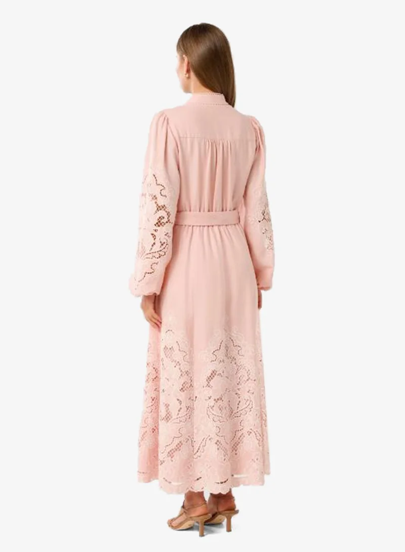 forever new Ebony Embroidered Long Sleeve Midi Dress