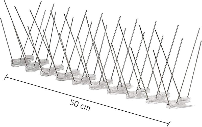 AQ AQSON AQSON 5Pin Stainless Steel Bird Spikes Deterrent Spikes - Pack of 10 - Image 2