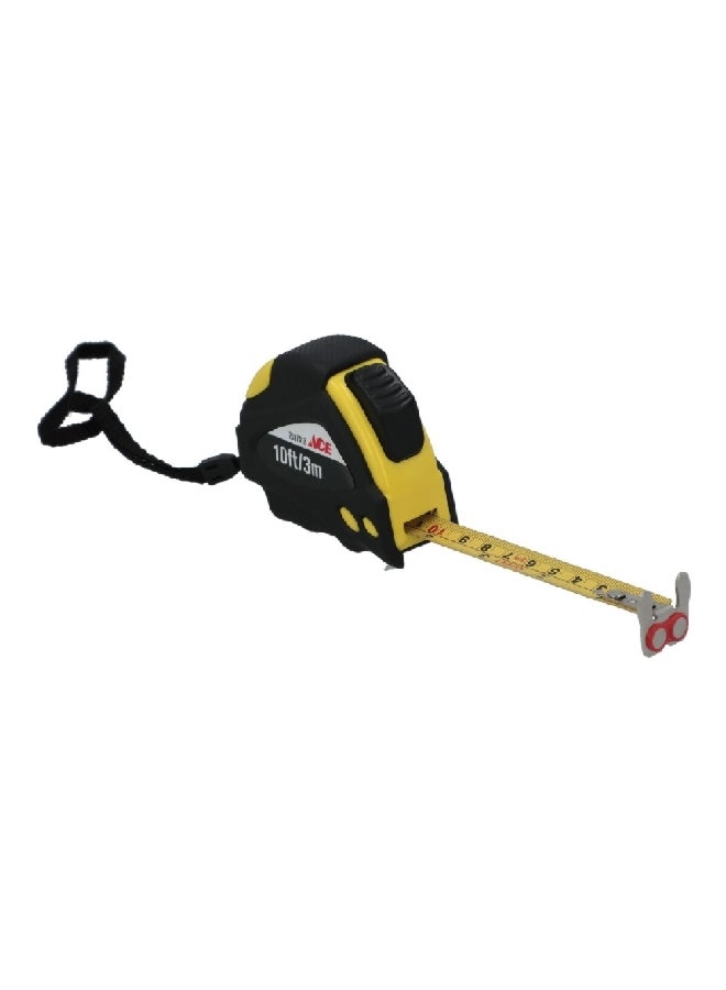 ACE Auto Lock Tape Measure Black and Yellow 10ft 32G-3016 - Image 1