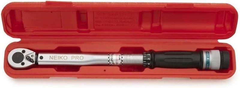 Neiko PRO 03707B 3/8" Torque Wrench, 3/8” Drive SAE, 15-80 Ft-Lb, 14” Length, Adjustable Click Torque Wrench, Chrome Vanadium Cr-V Steel - Image 3
