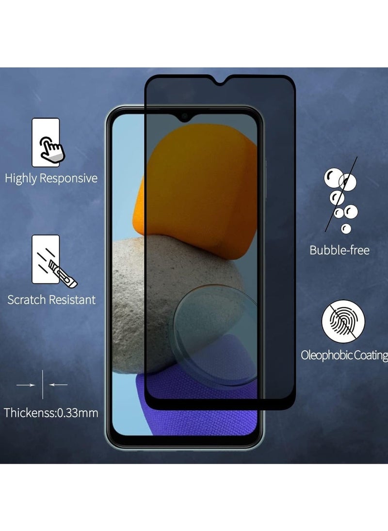 Raxoom ELTERAZONE Privacy Screen Protector Compatible with Samsung Galaxy A14,Privacy Tempered Glass Screen Protector, Anti-Peep Full Coverage Anti Spy Tempered Glass Film Privacy Protector - Image 2