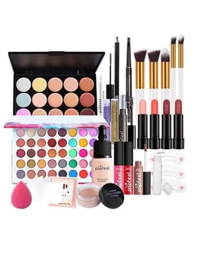 popfeel Makeup Kit,All In One,Starter Kit,Gift Ready,For Women - Image 2