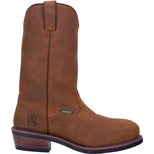 Dan Post Mens Albuquerque 12 Inch Waterproof Soft Toe Work Safety Shoes Casual - Brown - Size 13 D - Image 1