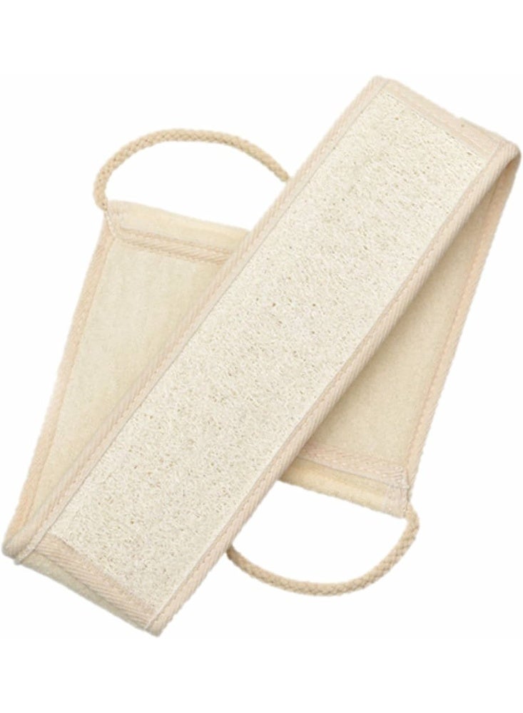 ليفة طبيعية لتقشير الظهر للاستخدام في الحمام، ليفة طبيعية لتقشير الظهر للرجال والنساء لتنظيف الظهر بعمق، 70 سم