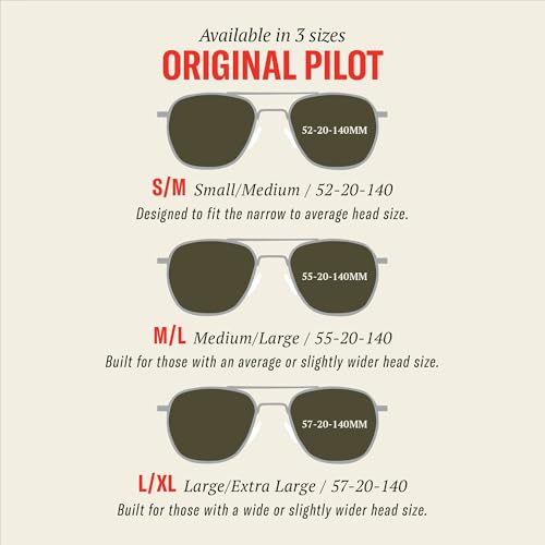 AO Original Pilot Sunglasses - Silver - Calobar Green SkyMaster Glass Lenses - Bayonet Temple - 57-20-140 - Image 4