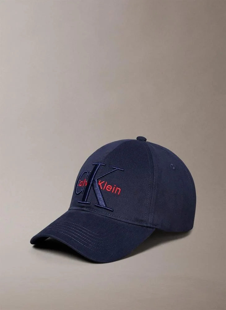 CALVIN KLEIN LARGE LAYERED MONOLOGO curved peak CAP